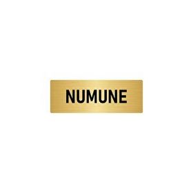 Özarslan Dizayn Departman Kapı İsimliği Numune 10x20 cm Altın Renk Metal Yönlendirme Levhası