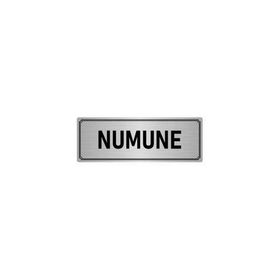 Özarslan Dizayn Departman Kapı İsimliği Numune 10x20 cm Gümüş Renk Metal Yönlendirme Levhası