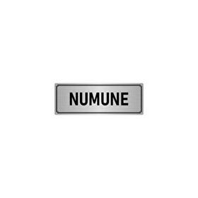 Özarslan Dizayn Departman Kapı İsimliği Numune 10x20 cm Gümüş Renk Metal Yönlendirme Levhası