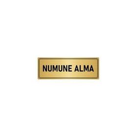 Özarslan Dizayn Departman Kapı İsimliği Numune 5x20 cm Altın Renk Metal Yönlendirme Levhası