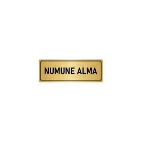 Özarslan Dizayn Departman Kapı İsimliği Numune 5x20 cm Altın Renk Metal Yönlendirme Levhası