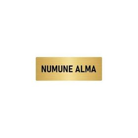 Özarslan Dizayn Departman Kapı İsimliği Numune 5x20 cm Altın Renk Metal Yönlendirme Levhası