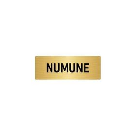 Özarslan Dizayn Departman Kapı İsimliği Numune 5x20 cm Altın Renk Metal Yönlendirme Levhası