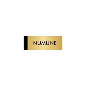 Özarslan Dizayn Departman Kapı İsimliği Numune 5x20 cm Altın Renk Metal Yönlendirme Levhası