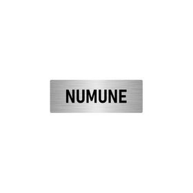Özarslan Dizayn Departman Kapı İsimliği Numune 5x20 cm Gümüş Renk Metal Yönlendirme Levhası