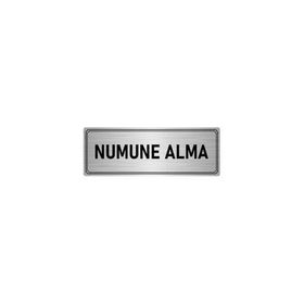 Özarslan Dizayn Departman Kapı İsimliği Numune 5x20 cm Gümüş Renk Metal Yönlendirme Levhası