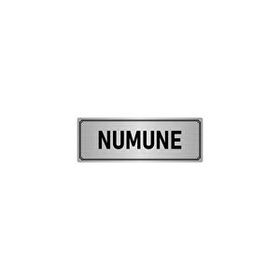 Özarslan Dizayn Departman Kapı İsimliği Numune 5x20 cm Gümüş Renk Metal Yönlendirme Levhası
