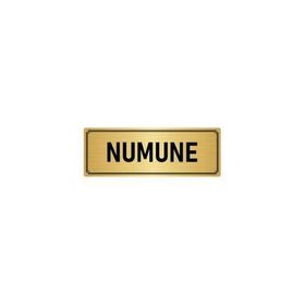 Özarslan Dizayn Departman Kapı İsimliği Numune 7x20 cm Altın Renk Metal Yönlendirme Levhası