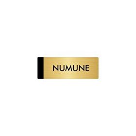 Özarslan Dizayn Departman Kapı İsimliği Numune 7x20 cm Altın Renk Metal Yönlendirme Levhası