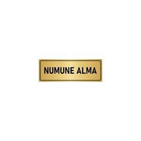 Özarslan Dizayn Departman Kapı İsimliği Numune 7x20 cm Altın Renk Metal Yönlendirme Levhası