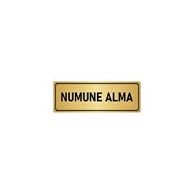 Özarslan Dizayn Departman Kapı İsimliği Numune 7x20 cm Altın Renk Metal Yönlendirme Levhası