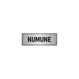Özarslan Dizayn Departman Kapı İsimliği Numune 7x20 cm Gümüş Renk Metal Yönlendirme Levhası