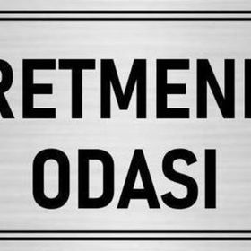 Özarslan Dizayn Departman Kapı İsimliği Öğretmenler Odası 10x20 cm Gümüş Renk Metal Yönlendirme Levhası