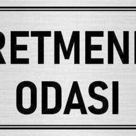 Özarslan Dizayn Departman Kapı İsimliği Öğretmenler Odası 10x20 cm Gümüş Renk Metal Yönlendirme Levhası