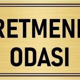 Özarslan Dizayn Departman Kapı İsimliği Öğretmenler Odası 7x20 cm Altın Renk Metal Yönlendirme Levhası