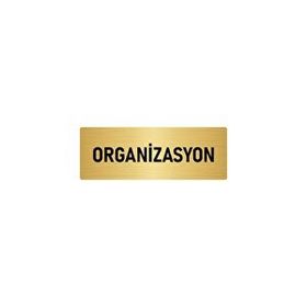 Özarslan Dizayn Departman Kapı İsimliği Organizasyon 10x20 cm Altın Renk Metal Yönlendirme Levhası