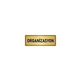 Özarslan Dizayn Departman Kapı İsimliği Organizasyon 5x20 cm Altın Renk Metal Yönlendirme Levhası