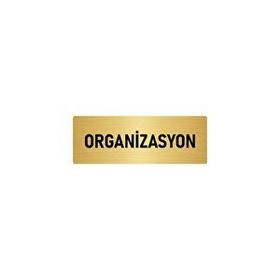Özarslan Dizayn Departman Kapı İsimliği Organizasyon 5x20 cm Altın Renk Metal Yönlendirme Levhası