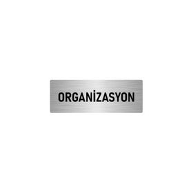 Özarslan Dizayn Departman Kapı İsimliği Organizasyon 5x20 cm Gümüş Renk Metal Yönlendirme Levhası