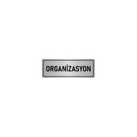 Özarslan Dizayn Departman Kapı İsimliği Organizasyon 5x20 cm Gümüş Renk Metal Yönlendirme Levhası