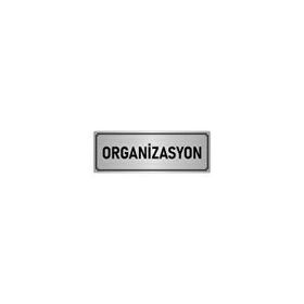 Özarslan Dizayn Departman Kapı İsimliği Organizasyon 7x20 cm Gümüş Renk Metal Yönlendirme Levhası