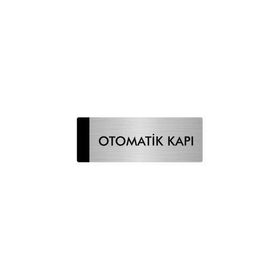 Özarslan Dizayn Departman Kapı İsimliği Otomatik Kapı 10x20 cm Gümüş Renk Metal Yönlendirme Levhası