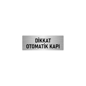 Özarslan Dizayn Departman Kapı İsimliği Otomatik Kapı 5x20 cm Gümüş Renk Metal Yönlendirme Levhası