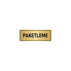 Özarslan Dizayn Departman Kapı İsimliği Paketleme 10x20 cm Altın Renk Metal Yönlendirme Levhası