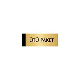 Özarslan Dizayn Departman Kapı İsimliği Paketleme 10x20 cm Altın Renk Metal Yönlendirme Levhası
