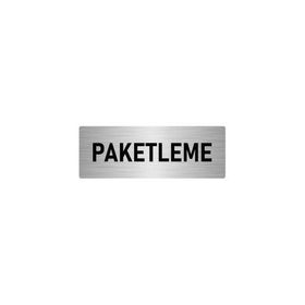 Özarslan Dizayn Departman Kapı İsimliği Paketleme 10x20 cm Gümüş Renk Metal Yönlendirme Levhası