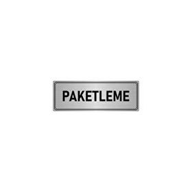 Özarslan Dizayn Departman Kapı İsimliği Paketleme 10x20 cm Gümüş Renk Metal Yönlendirme Levhası