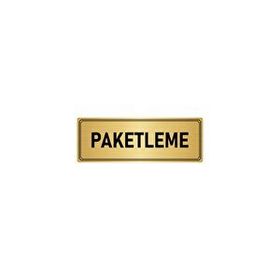 Özarslan Dizayn Departman Kapı İsimliği Paketleme 5x20 cm Altın Renk Metal Yönlendirme Levhası