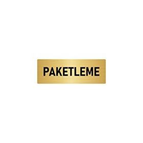 Özarslan Dizayn Departman Kapı İsimliği Paketleme 5x20 cm Altın Renk Metal Yönlendirme Levhası