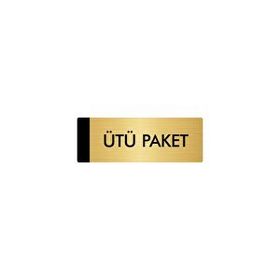 Özarslan Dizayn Departman Kapı İsimliği Paketleme 5x20 cm Altın Renk Metal Yönlendirme Levhası