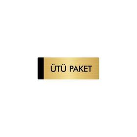 Özarslan Dizayn Departman Kapı İsimliği Paketleme 5x20 cm Altın Renk Metal Yönlendirme Levhası