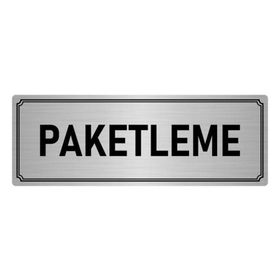 Özarslan Dizayn Departman Kapı İsimliği Paketleme 7x20 cm Gümüş Renk Metal Yönlendirme Levhası