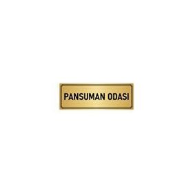 Özarslan Dizayn Departman Kapı İsimliği Pansuman Odası 10x20 cm Altın Renk Metal Yönlendirme Levhası