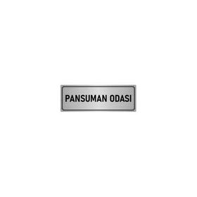 Özarslan Dizayn Departman Kapı İsimliği Pansuman Odası 5x20 cm Gümüş Renk Metal Yönlendirme Levhası