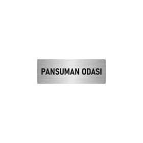 Özarslan Dizayn Departman Kapı İsimliği Pansuman Odası 7x20 cm Gümüş Renk Metal Yönlendirme Levhası