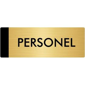 Özarslan Dizayn Departman Kapı İsimliği Personel 5x20 cm Altın Renk Metal Yönlendirme Levhası