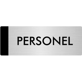 Özarslan Dizayn Departman Kapı İsimliği Personel 5x20 cm Gümüş Renk Metal Yönlendirme Levhası
