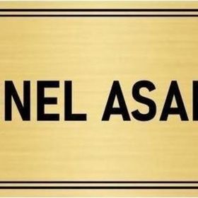 Özarslan Dizayn Departman Kapı İsimliği Personel Asansörü 7x20 cm Altın Renk Metal Yönlendirme Levhası