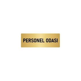 Özarslan Dizayn Departman Kapı İsimliği Personel Soyunma Odası 5x20 cm Altın Renk Metal Yönlendirme Levhası