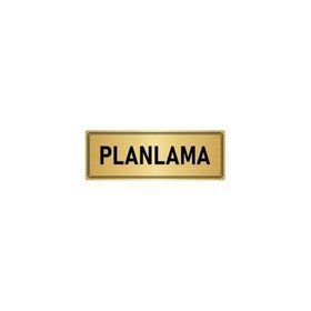 Özarslan Dizayn Departman Kapı İsimliği Planlama 10x20 cm Altın Renk Metal Yönlendirme Levhası