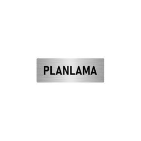 Özarslan Dizayn Departman Kapı İsimliği Planlama 10x20 cm Gümüş Renk Metal Yönlendirme Levhası