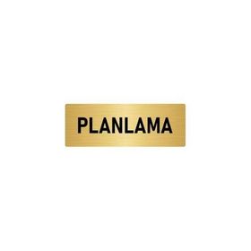 Özarslan Dizayn Departman Kapı İsimliği Planlama 7x20 cm Altın Renk Metal Yönlendirme Levhası