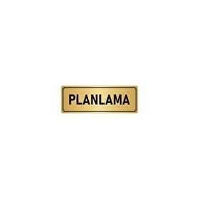 Özarslan Dizayn Departman Kapı İsimliği Planlama 7x20 cm Altın Renk Metal Yönlendirme Levhası