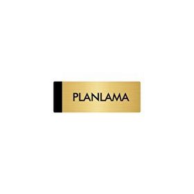 Özarslan Dizayn Departman Kapı İsimliği Planlama 7x20 cm Altın Renk Metal Yönlendirme Levhası