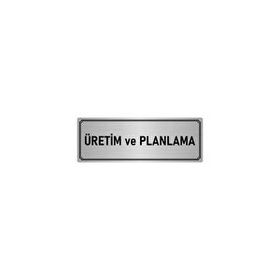 Özarslan Dizayn Departman Kapı İsimliği Planlama 7x20 cm Gümüş Renk Metal Yönlendirme Levhası
