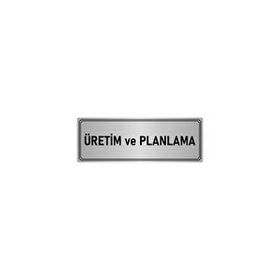 Özarslan Dizayn Departman Kapı İsimliği Planlama 7x20 cm Gümüş Renk Metal Yönlendirme Levhası